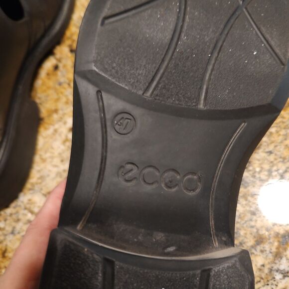 ECCO Mens Abel Black Monk Strap Weave Oxford Dress Shoe 601314 EUR 47 US 13-13.5 - Picture 11 of 12